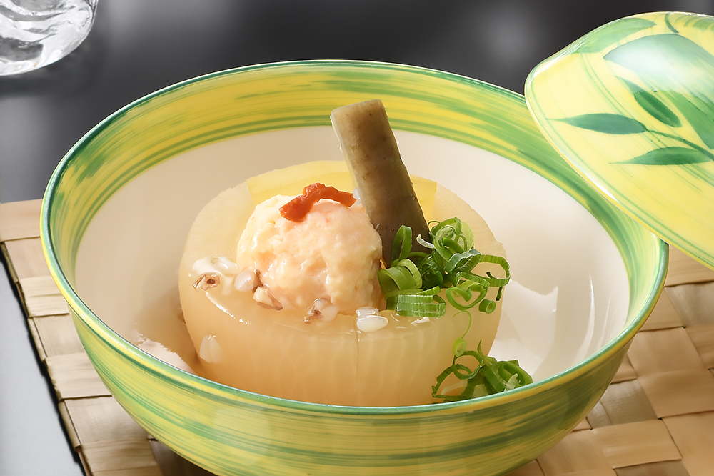 大根釜の蒸し物｜月替わりのお料理（例）