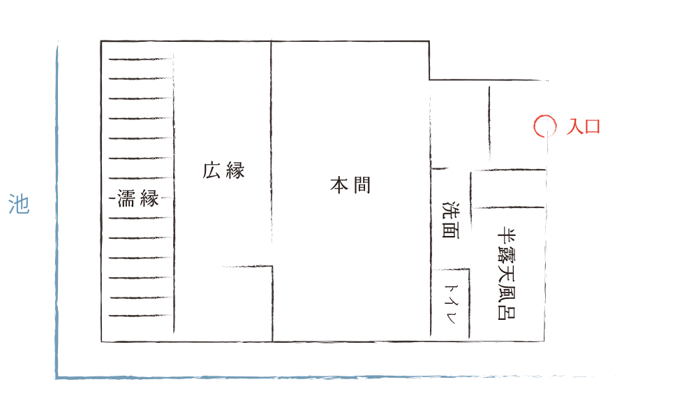 間取り図｜特別室『椿-つばき-』