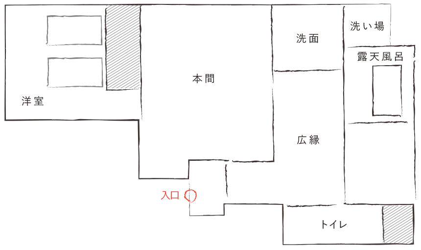 和洋室タイプの間取り（例）