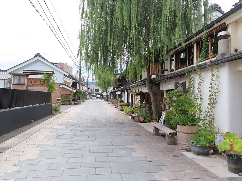 柳町通り／地酒の看板