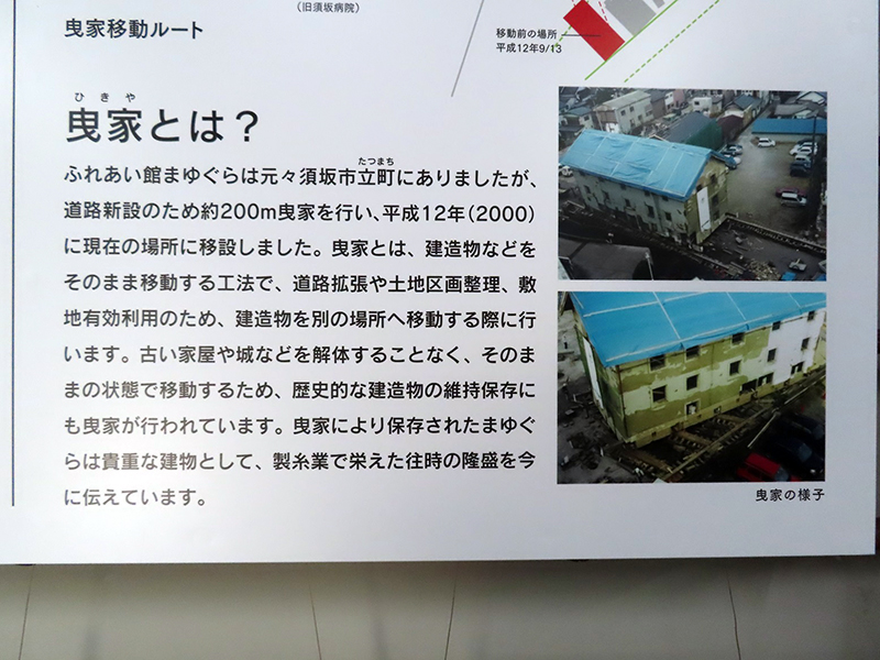 曳き家の説明パネル