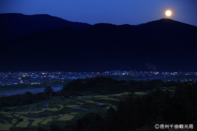 月見で有名な「姨捨山」