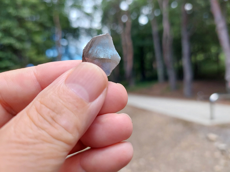 建物の周りにあった黒曜石の欠片